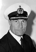 Kapitän Peter Lohmeyer, Kommandant der „Gorch Fock“ von Oktober 1965 - Dezember 1968.